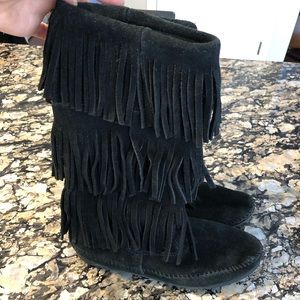 Minnetonka Fringe Boots